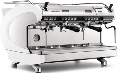 Кофемашина рожковая автоматическая NUOVA SIMONELLI AURELIA WAVE T3 2GR 380V WHITE +AUTOPURGE+EASY CREAM+HIGH GROUPS