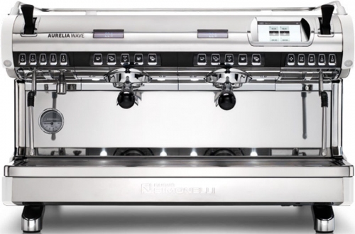 Кофемашина рожковая автоматическая NUOVA SIMONELLI AURELIA WAVE T3 2GR 380V WHITE +AUTOPURGE+EASY CREAM+HIGH GROUPS