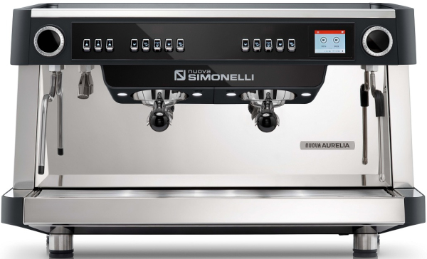 Кофемашина рожковая автоматическая NUOVA SIMONELLI NUOVA AURELIA VOL XT 2GR 220V BLACK+PID+HIGH GROUPS+LED+ GROUP DISPLAY+DOUBLE WALL STEAM WAND