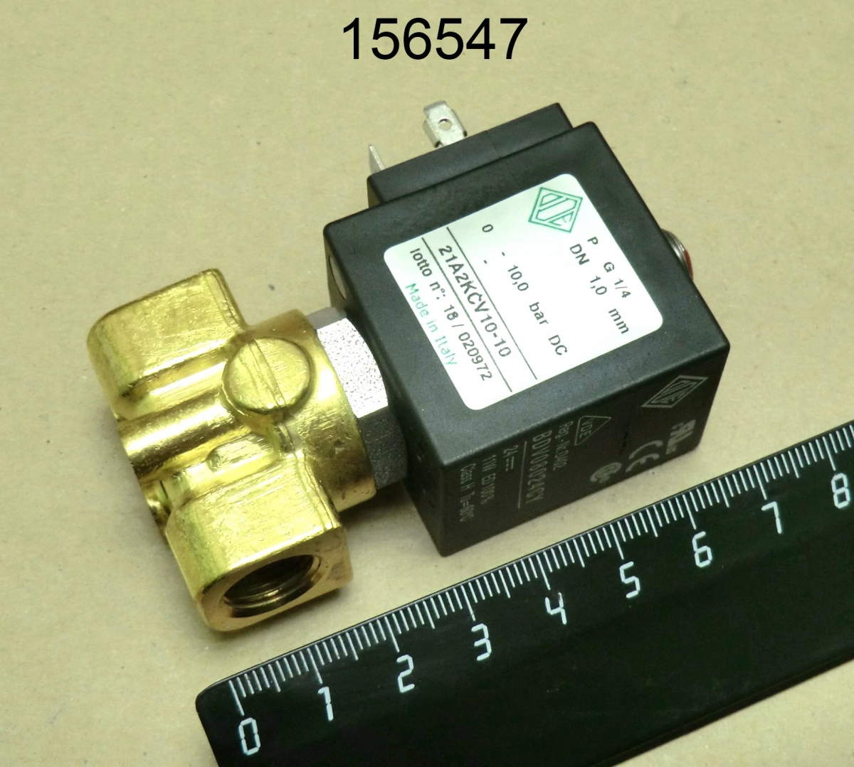 Клапан соленоидный 2 WAYS G1/4-G1/4 24V DC NUOVA SIMONELLI 04100074