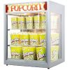 Витрина тепловая настольная, для попкорна, L0.80м, 2 полки, нерж.сталь, подогрев, лайтбокс